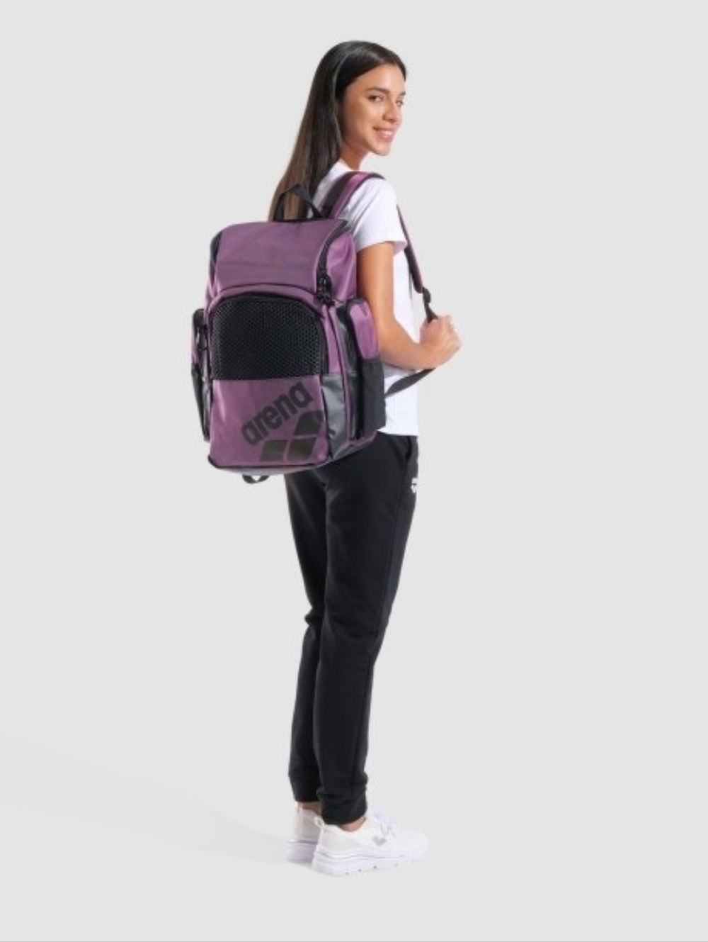 Arena One Go 35L Swimming Backpack Unisex - Plum - Picture 3 of 9